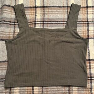 Rue21 Olive Ribbed Tank Top